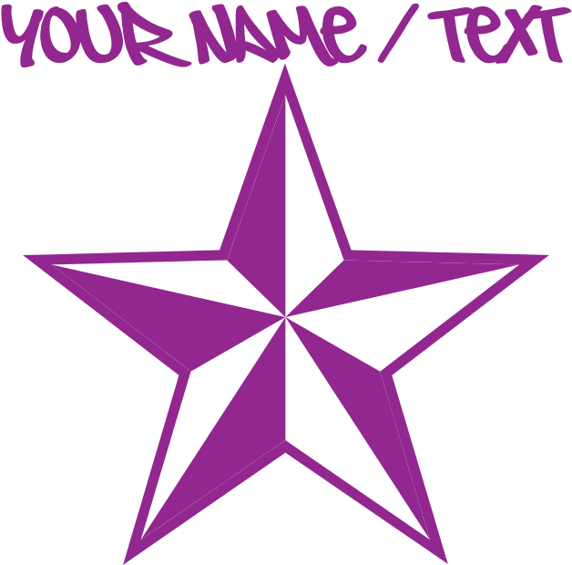 Purple Star Tattoo Pajamas - Purple Star Tattoo Shower Curtain (700x700), Png Download