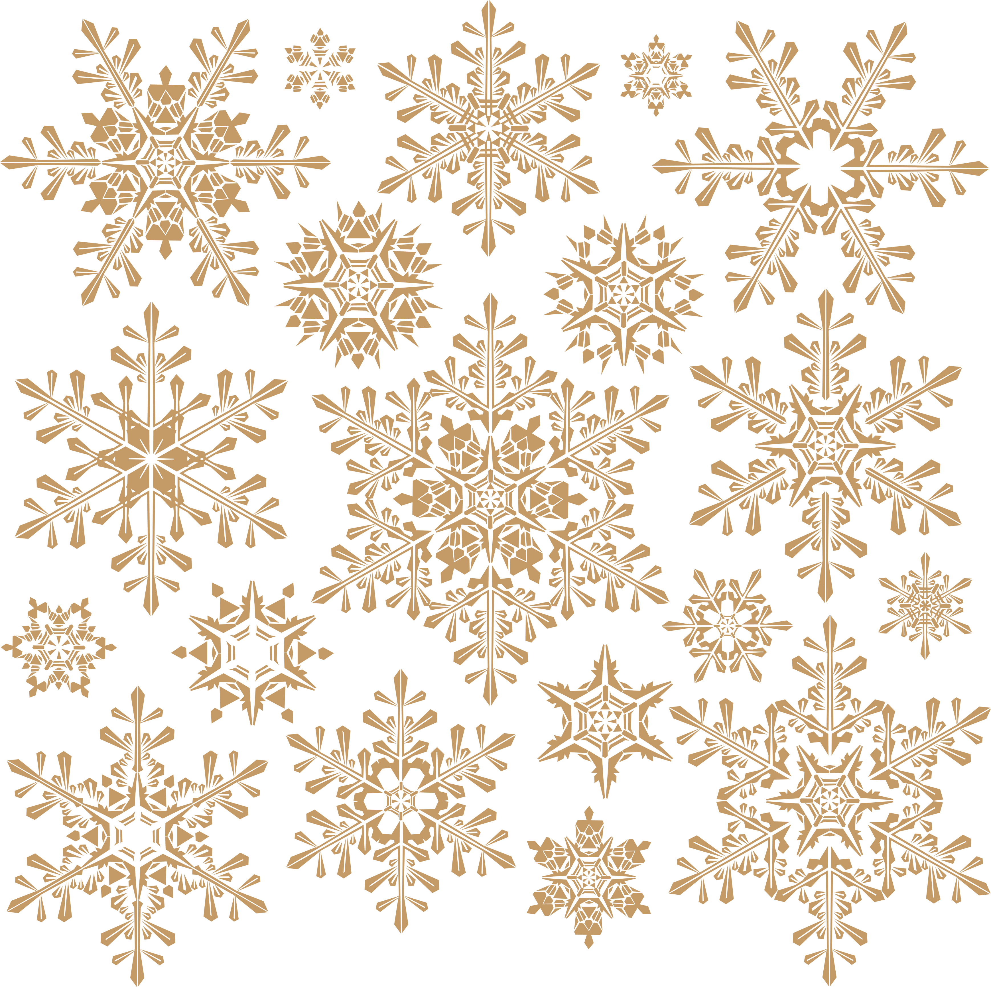 Snowflakes Png Background - Paper Placemats - Die Cut Snowflake By Hester (3476x3463), Png Download