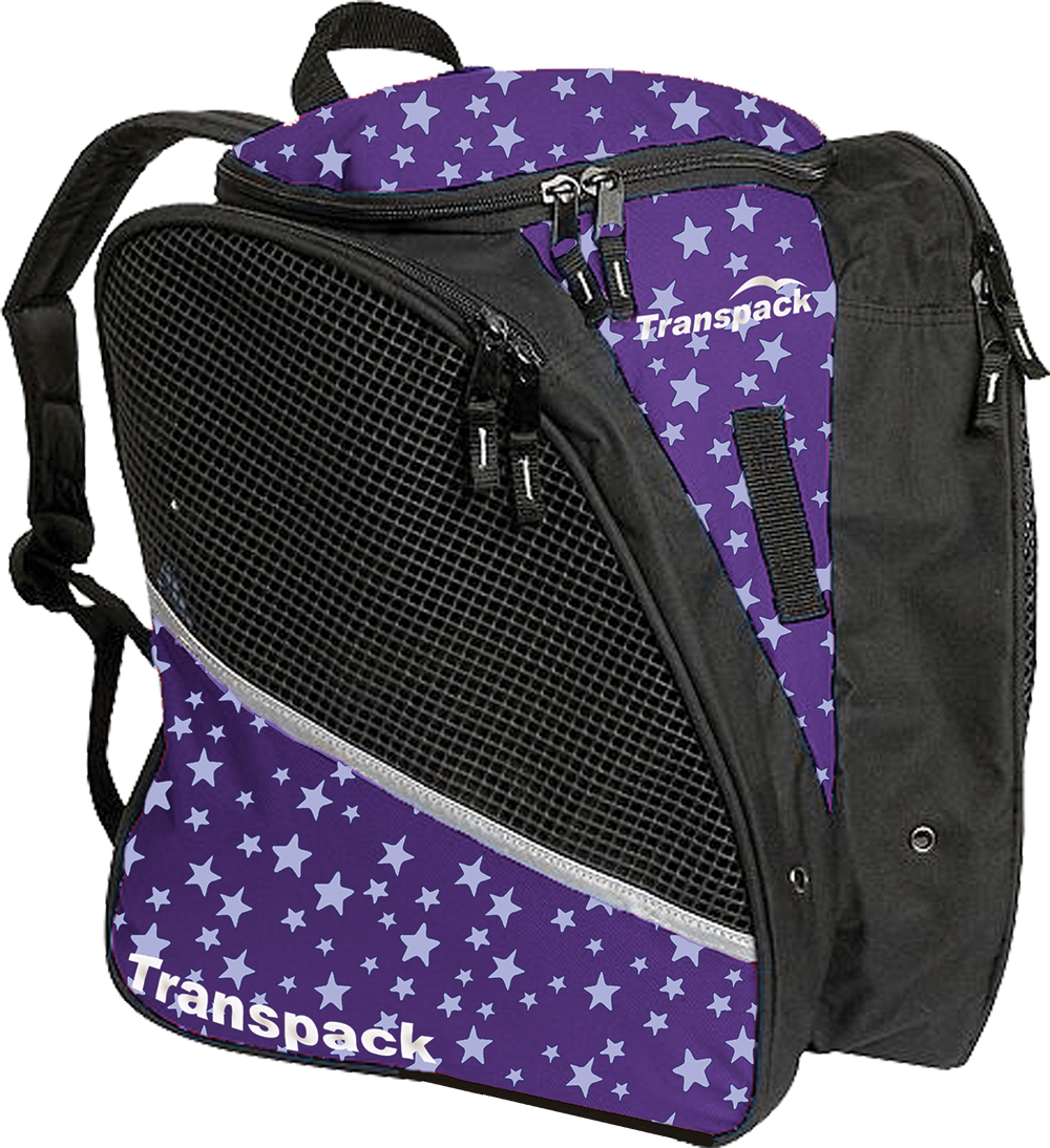 Purple Star Style - Transpack Ice Skating Bag - Purple Zebra (1000x1094), Png Download
