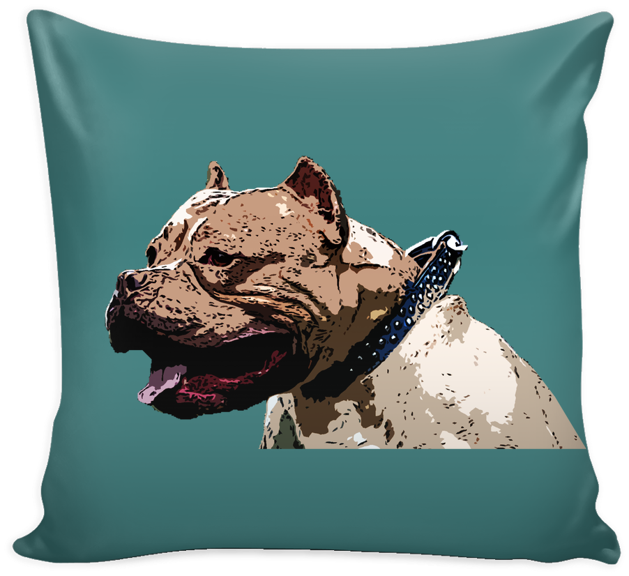Pitbull Dog Pillow Cover - Pitbull Dog Tote Bags - Pitbull Bags (1024x1024), Png Download