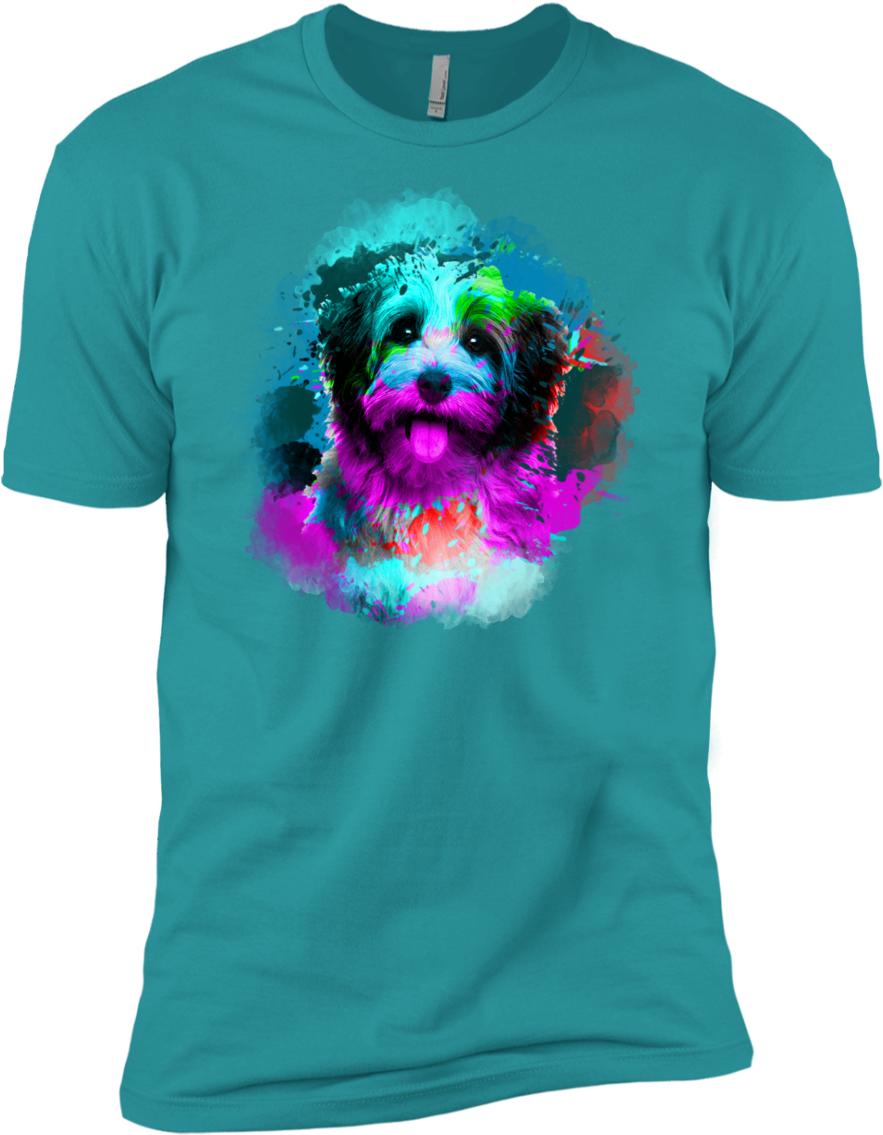 Watercolor Pup Short Sleeve T-shirt - Gym T Shirts - No Pain No Gain (1155x1155), Png Download