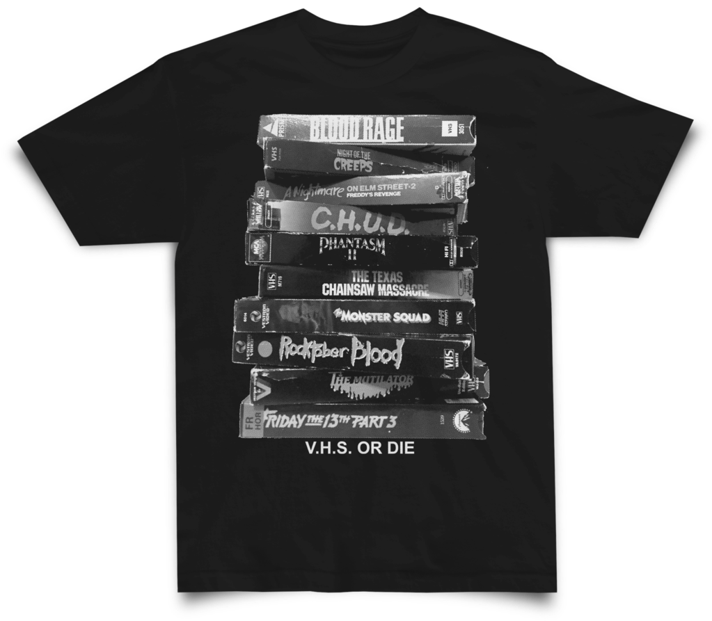 Vhs Or Die Shirt Black - Star Of Wish (1024x1024), Png Download