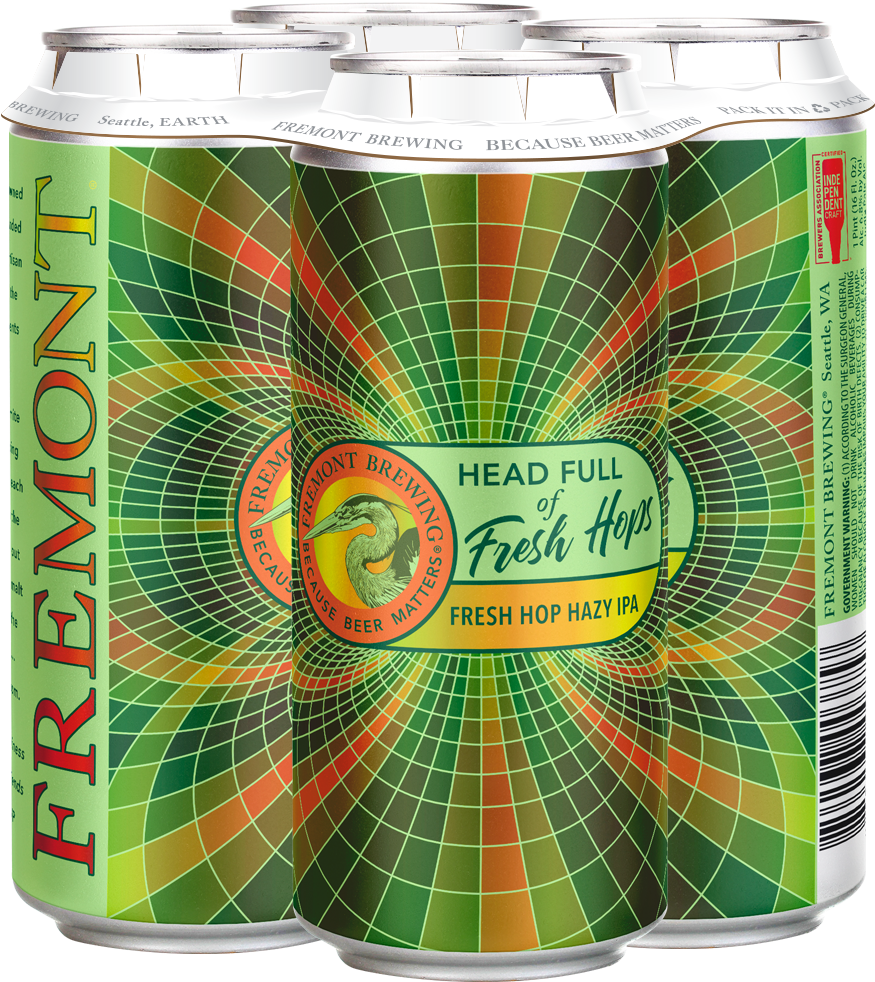 Head Full Of Fresh Hops 4-pack 16oz Cans - Hops (950x1058), Png Download