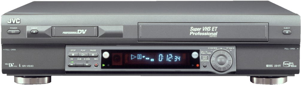 Jvc Sr Vs30u S Vhs To Mini Dv Vcr - Jvc Sr Vs30u Dual Deck Vcr (1024x922), Png Download