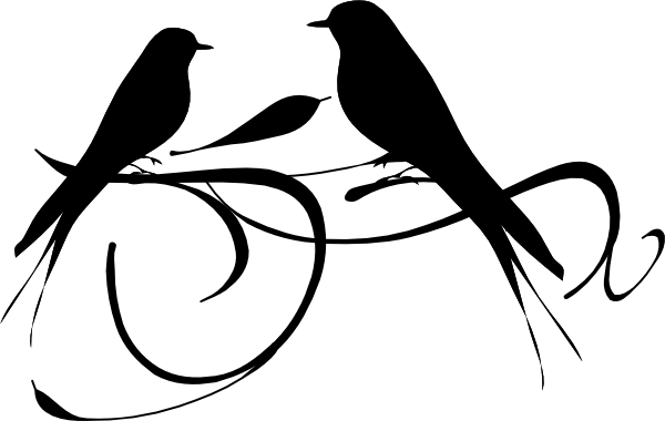 Flock 20clipart Clipart Panda Free - Birds Images Black And White (600x380), Png Download