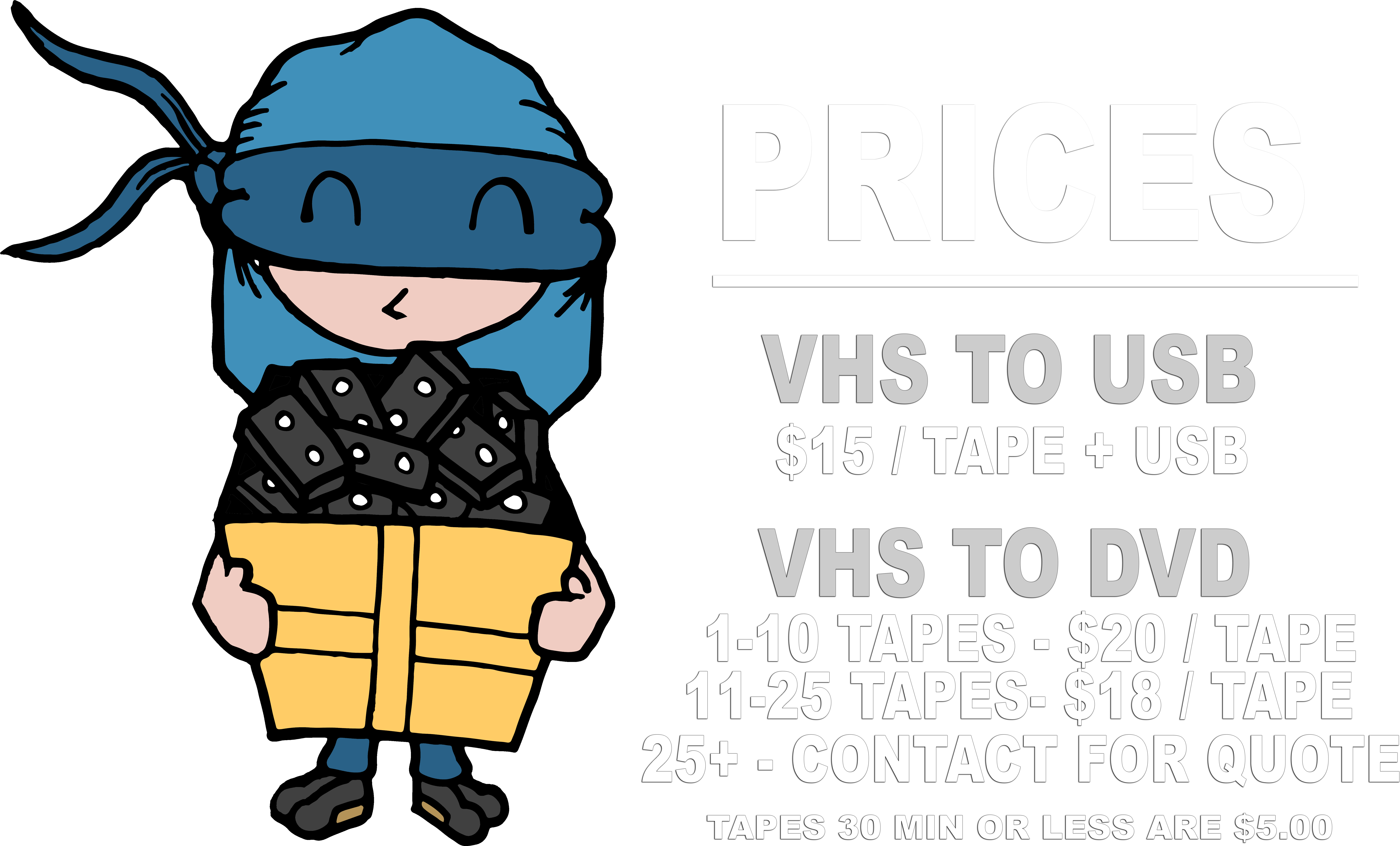 Vhs To Digital Transfer Service Transfering Your Memories (10800x6840), Png Download