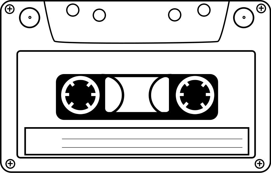 This Free Clipart Png Design Of Tape Cassette Clipart (900x577), Png Download