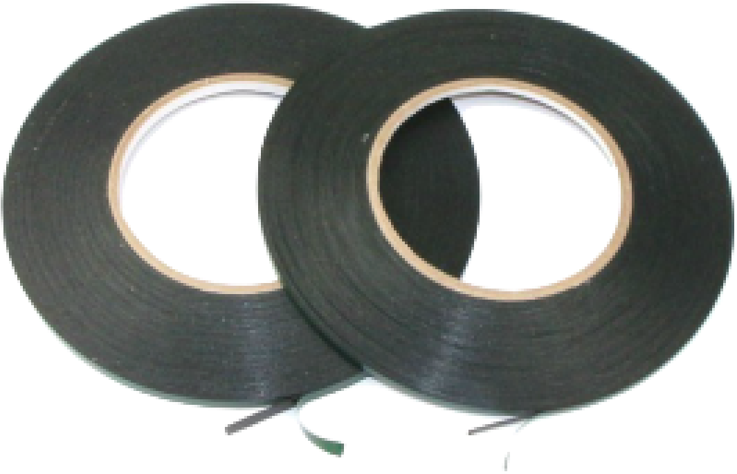 3m Adhesives Double Side Roll 3mm Black Tape - Adhesive Tape (1200x1200), Png Download