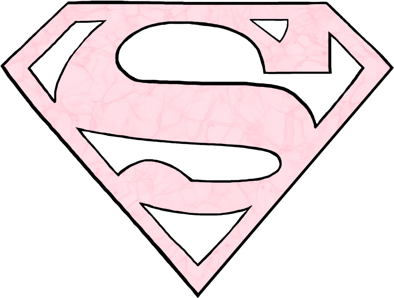 Superman Superwoman Logo Pink Freetoedit - Superwoman Logo Png (1322x1024), Png Download