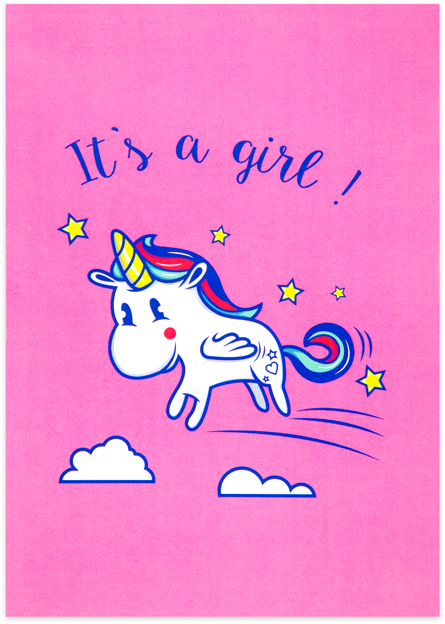 It's A Girl Unicorn Sign (2100x2100), Png Download