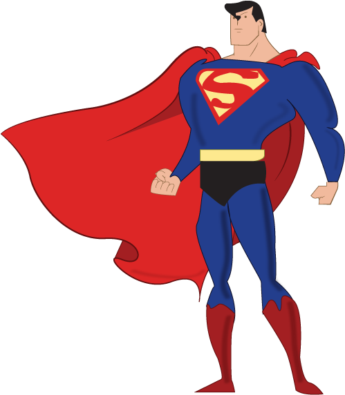 Superman Supergirl Superwoman Free Vector Graphic On - Superman Vector Free Download (525x591), Png Download