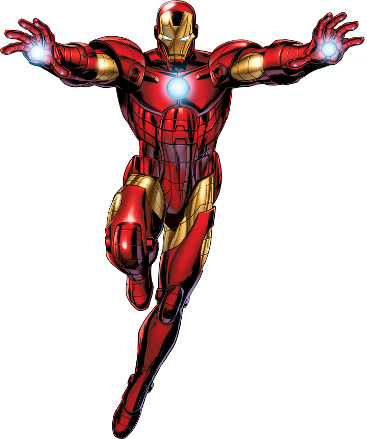 Iron Man Clipart Marvel Character - Iron Man Superheroes Clipart (719x859), Png Download
