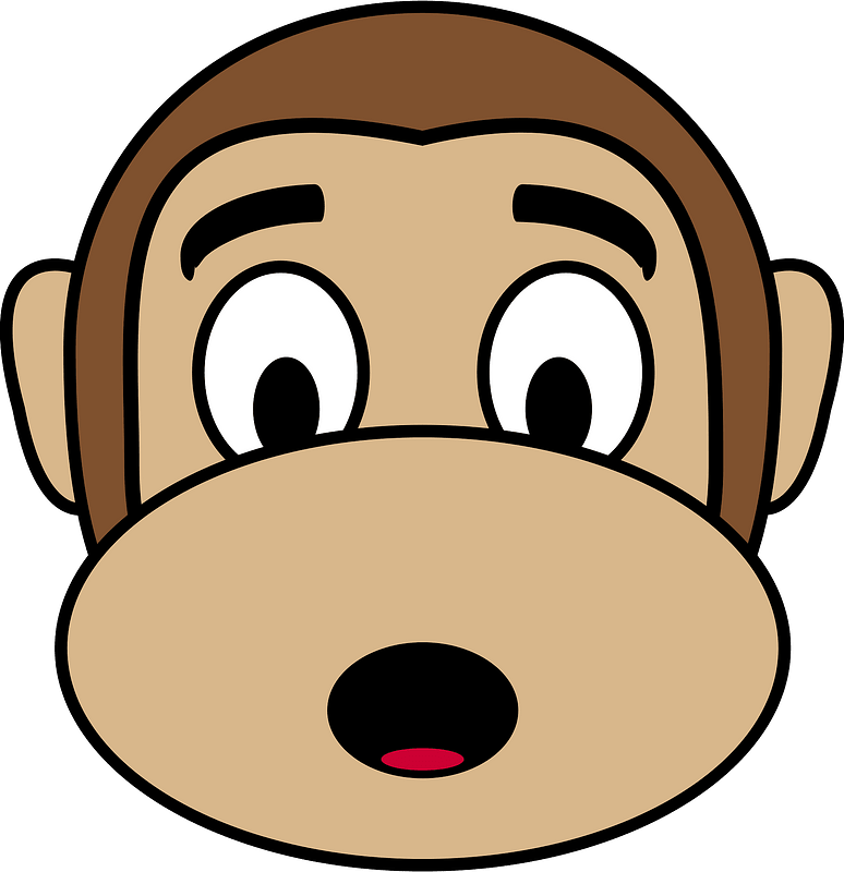 Ape Chimpanzee Monkey Gorilla Face - Monkey Emoji (726x750), Png Download