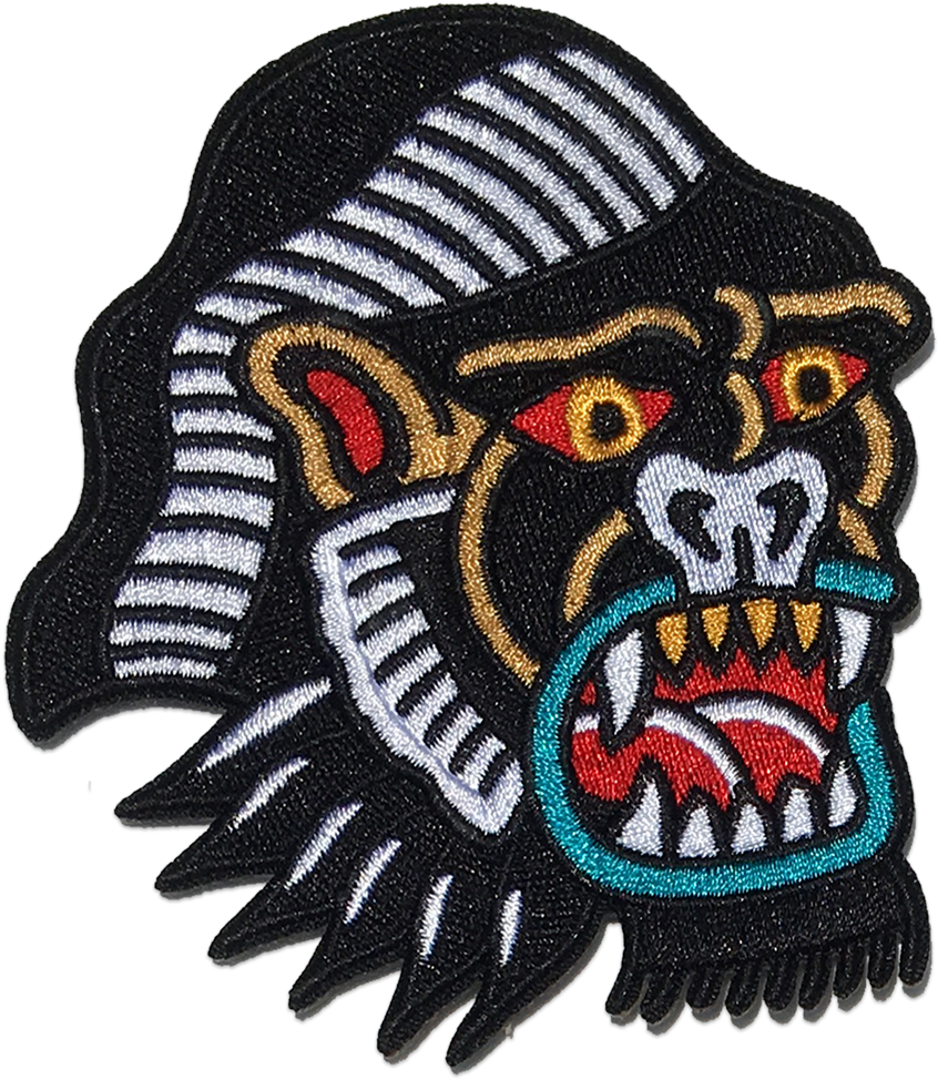 'lindauer Gorilla' Patch Few And Far Collective - Gorilla Patch (992x1024), Png Download