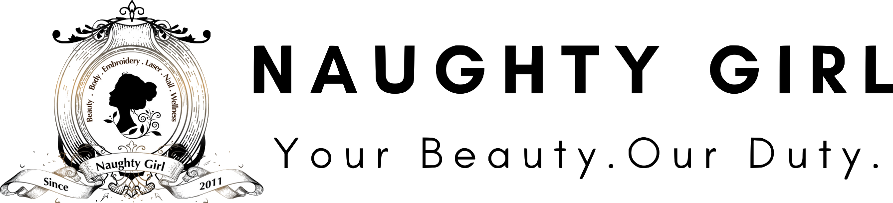 Naughty Girl Png Text (1790x407), Png Download