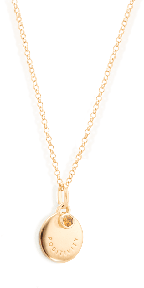 Positivity Necklace Engraveable - Necklace (1000x1000), Png Download