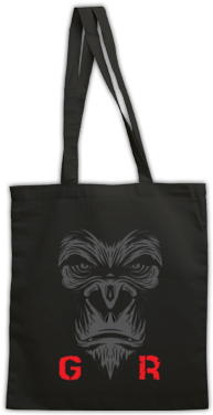 Gorilla Face Bag - Tote Bag (394x394), Png Download