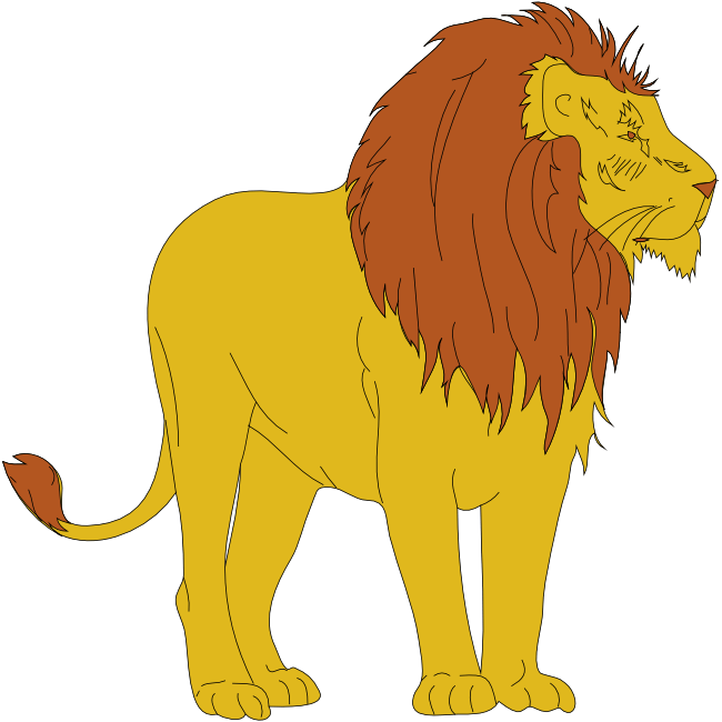 Lion Png Clipart - Animated Pictures Of Lion (373x375), Png Download