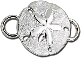 "sand Dollar" Clasp - Marathon Sand Dollar Bracelet Clasp - Sterling Silver (360x360), Png Download