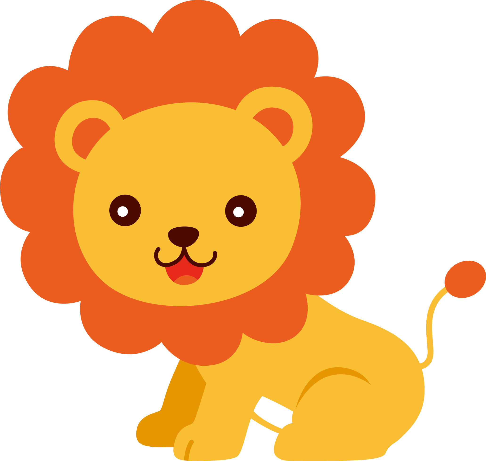 Ib0qub7v9nhi1x - Baby Lion Clip Art (2063x1958), Png Download