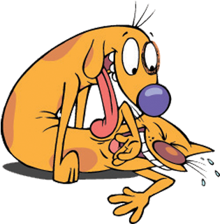 Dogs - Cat Dog Nickelodeon Png (400x334), Png Download