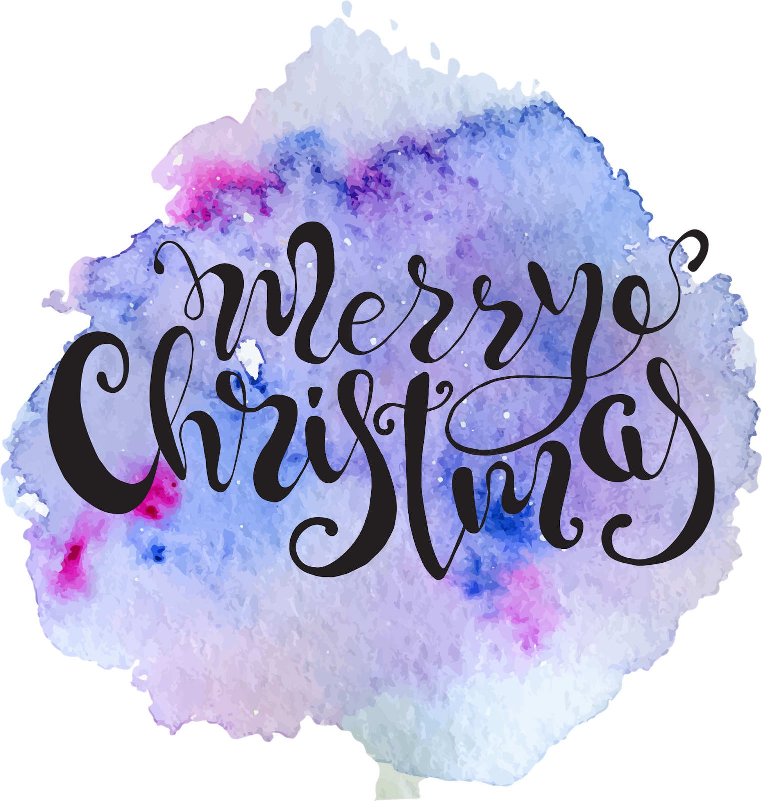 Psdkeys Christmas Quotes Hand Lettering Diy - Watercolor Painting (1600x1600), Png Download