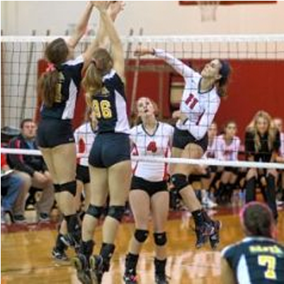 Volleyball Team Falls In Playoffs - Volleyball (610x400), Png Download