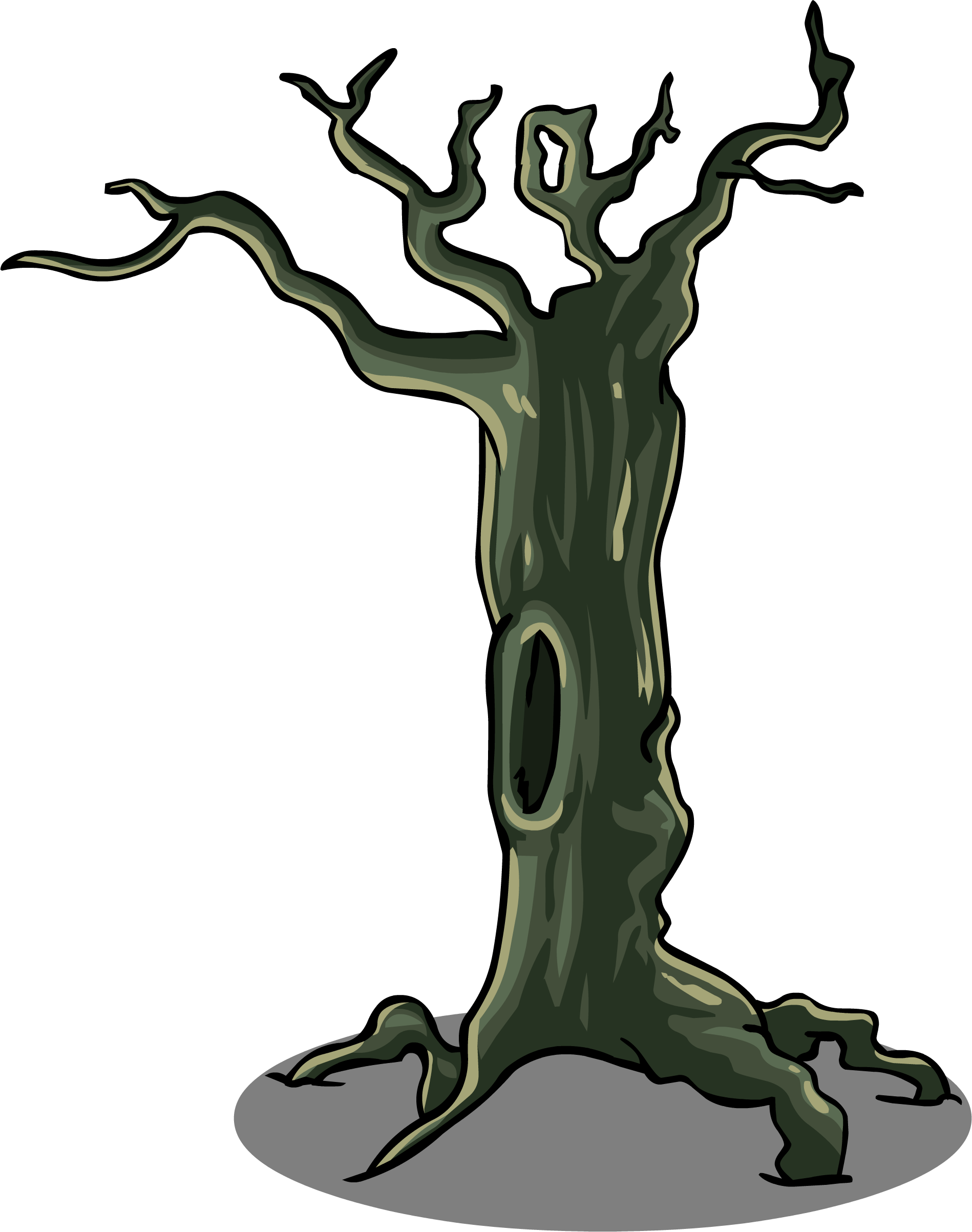 Spooky Tree Sprite 004 - Sprite Trunk Png (1898x2406), Png Download