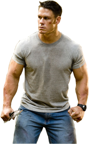 John Cena The Marine - Marine John Cena Muscles (400x600), Png Download