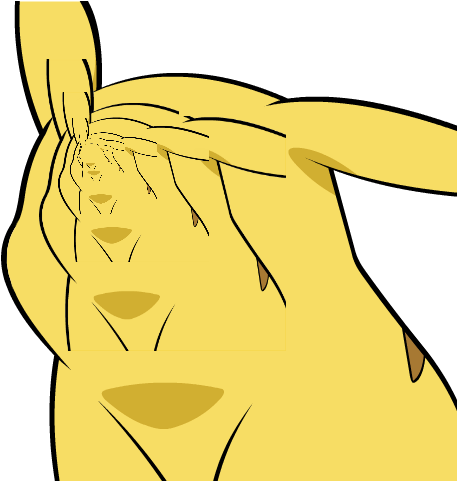 I Win - Pikachu Face (480x480), Png Download