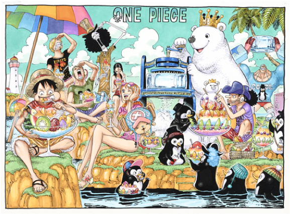 There Will Be Lots Of Color Illustration, A Replica - One Piece Color Work (600x600), Png Download