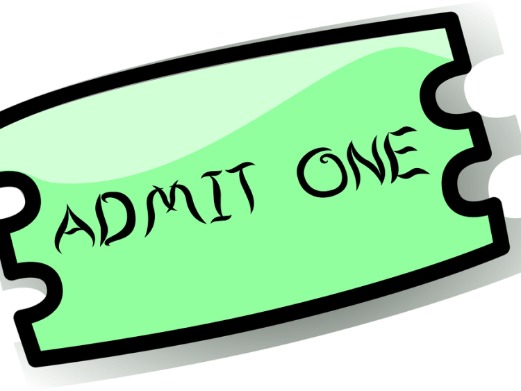 From Open Mic' To Thank Funk - Ticket Clipart (750x563), Png Download