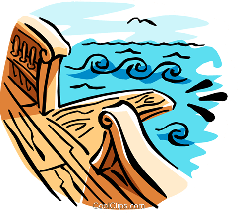 Gang Plank Royalty Free Vector Clip Art Illustration - Walk The Plank Clipart (480x431), Png Download