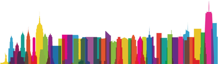 Nycskylinecolossal1 - Colossal Nyc Print - Mini By Glen Gould (1000x260), Png Download