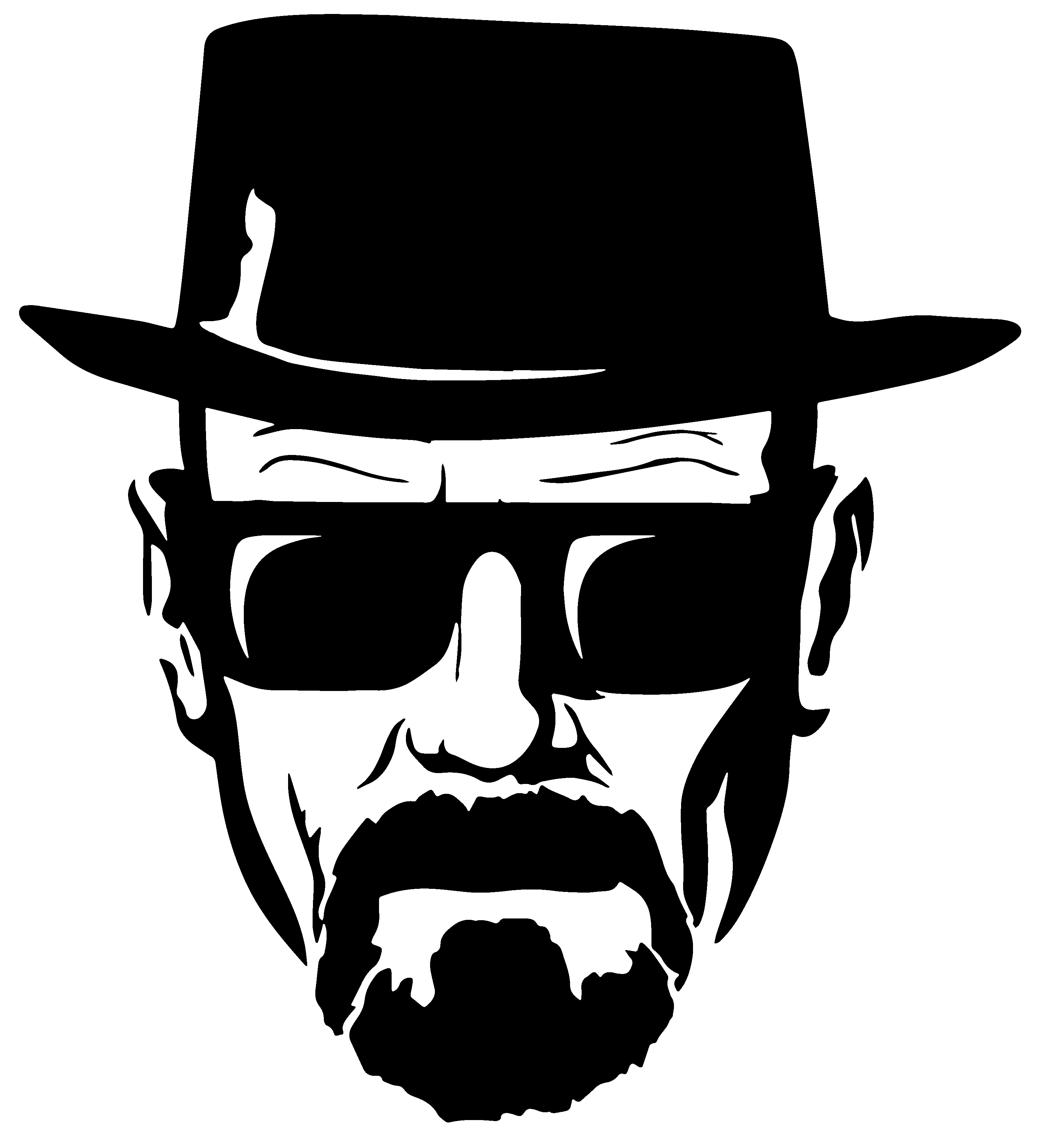 Walter White Jesse Pinkman Sticker Decal Art - Breaking Bad Art Heisenberg (3054x3371), Png Download