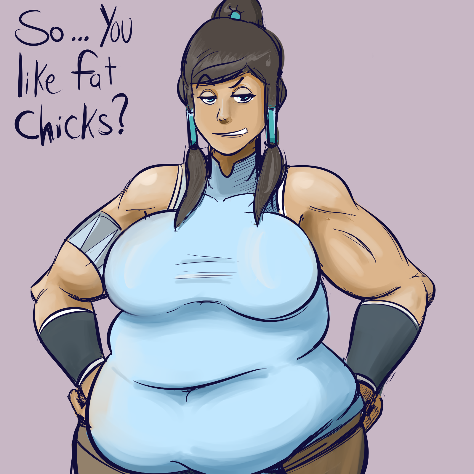 Korra Cartoon Man Joint Fictional Character Male - Legend Of Korra Fat (1600x1600), Png Download