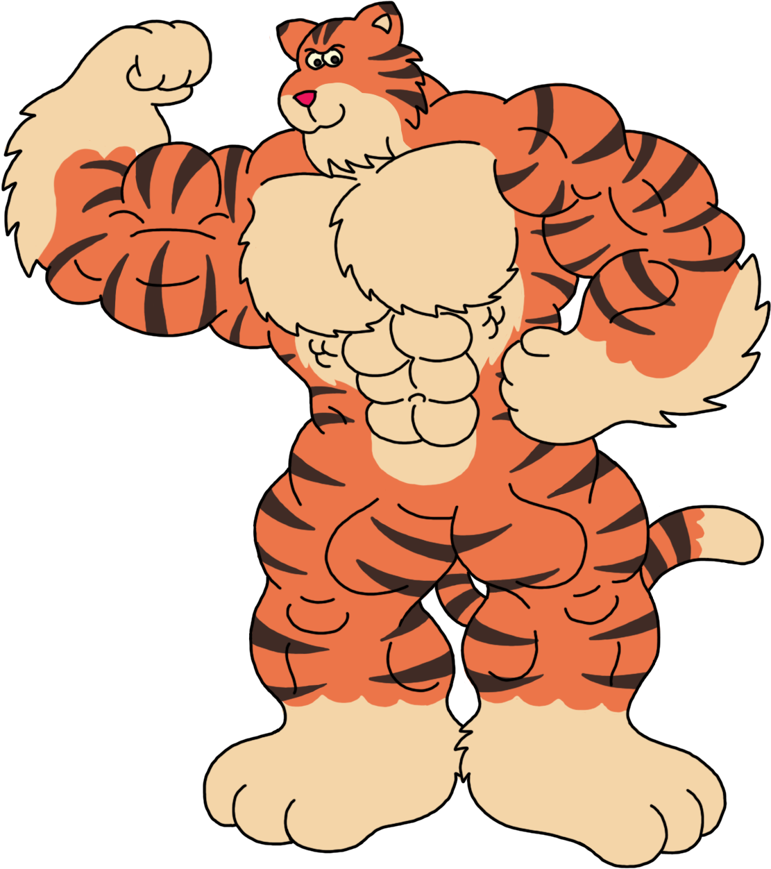 Tiger Guy - Illustration (1280x1448), Png Download