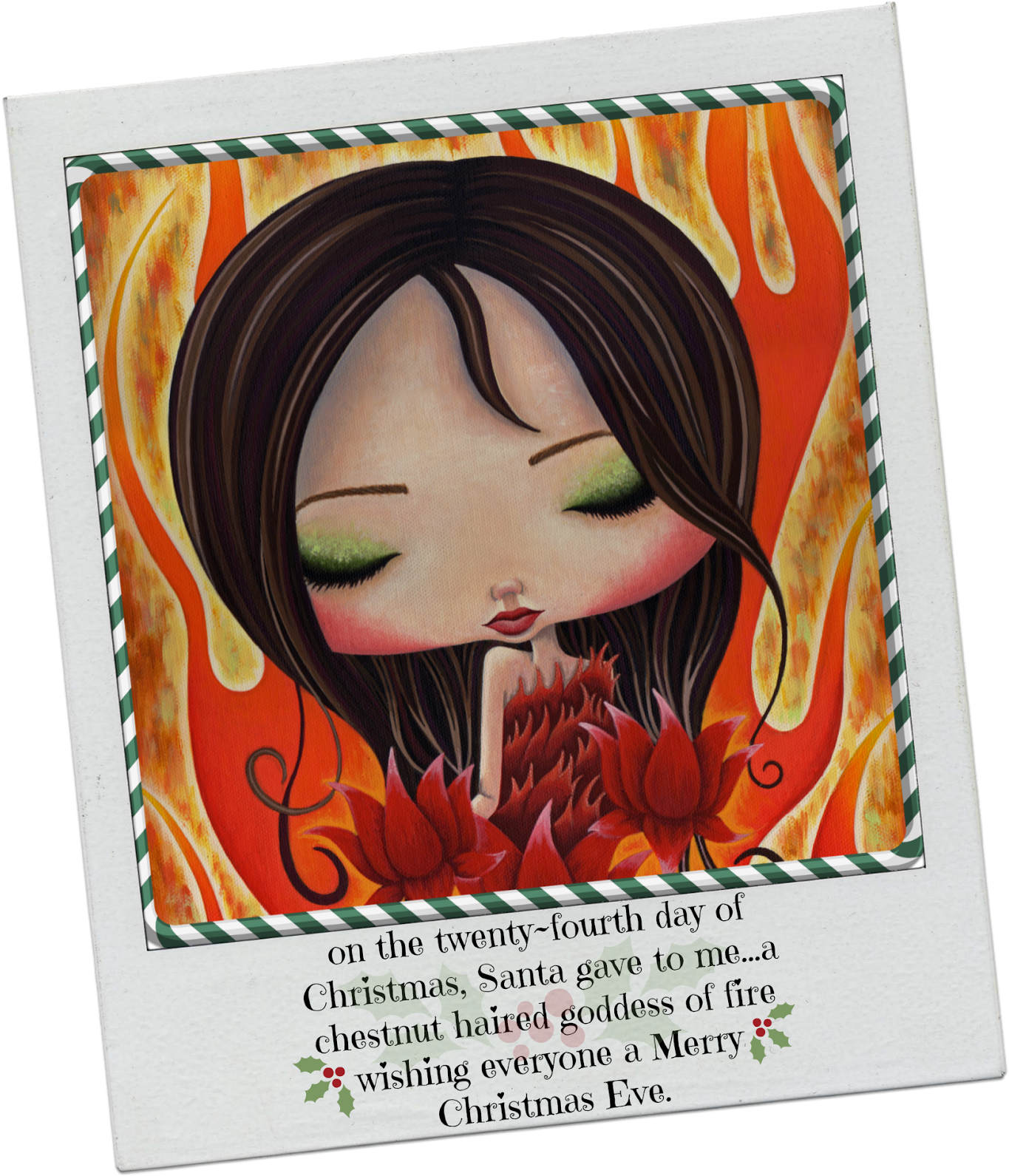 Merry Christmas Eve From This Little Fire Starter 30% - Picture Frame (1378x1600), Png Download