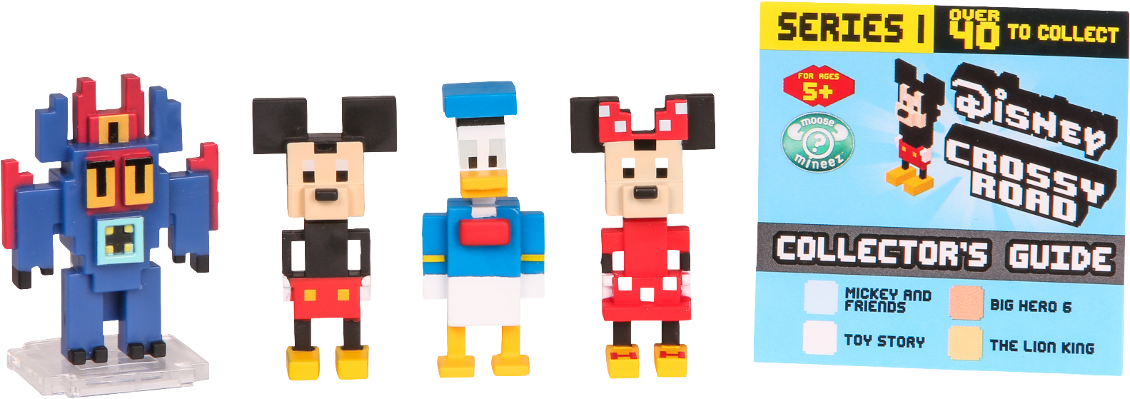 Id71001pk - Disney Crossy Road 4 Pack Mini Figurine - Blind Pack (1628x600), Png Download