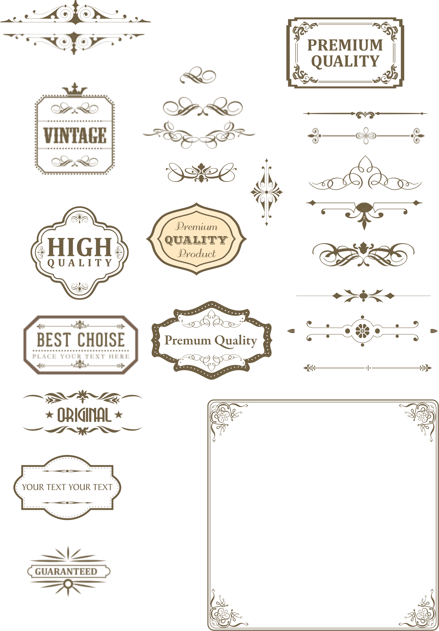 Divider Clipart Victorian - Vintage Text Box Png (1438x2068), Png Download