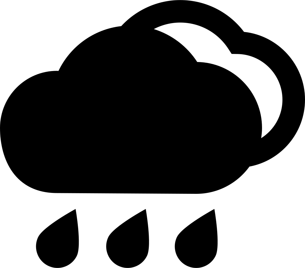 Rain Cloud - - Icono Nubes Lluvia (980x860), Png Download