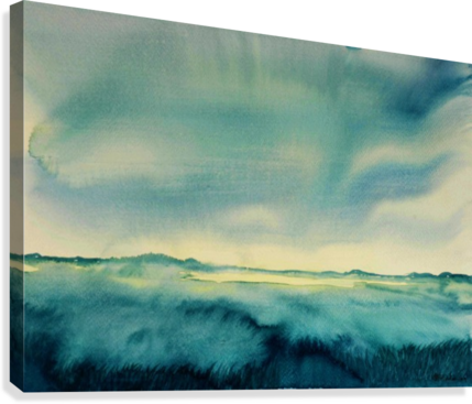 Rainy Season Canvas Print - Painting (429x367), Png Download