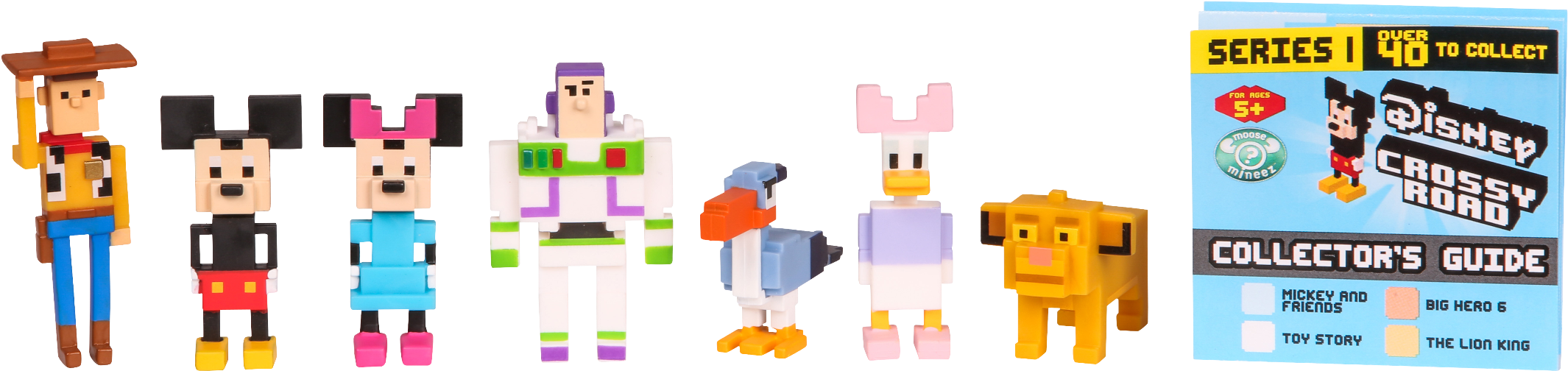 Id71007pk - Disney Crossy Road Figurines (2201x548), Png Download
