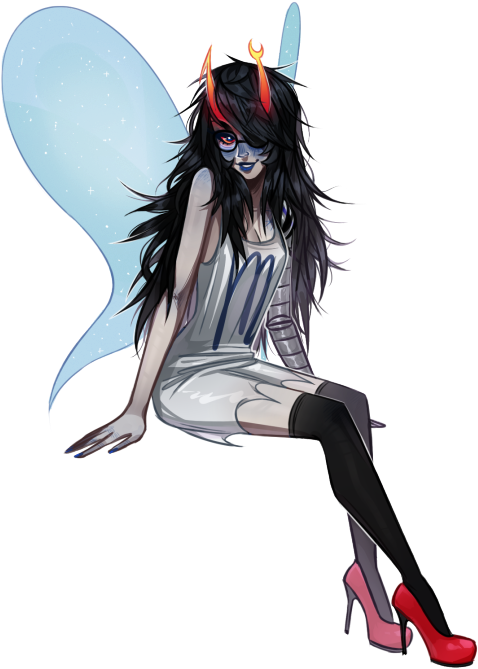 6 - Transparent Vriska Serket Fan Art (500x718), Png Download