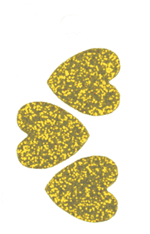 Glitter Hearts (450x450), Png Download