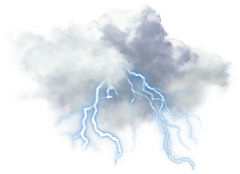 Cloud Rain Lighting Stormy Rainy Nature Reportar - Cloud With Thunder Png (640x412), Png Download