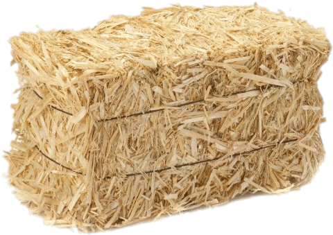 Barley Straw Bale - Straw Hay (500x357), Png Download