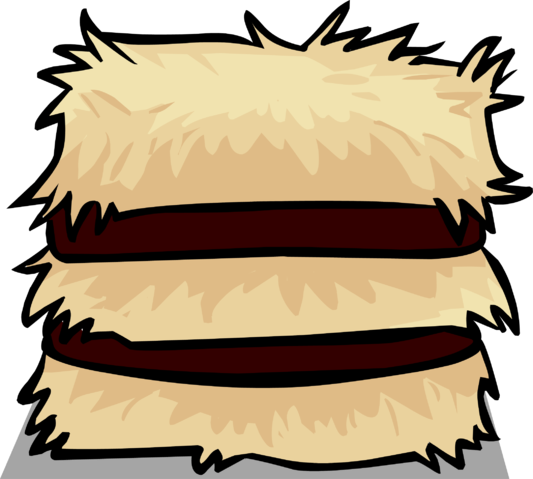 Hay Bale Sprite 003 - Hay (533x479), Png Download
