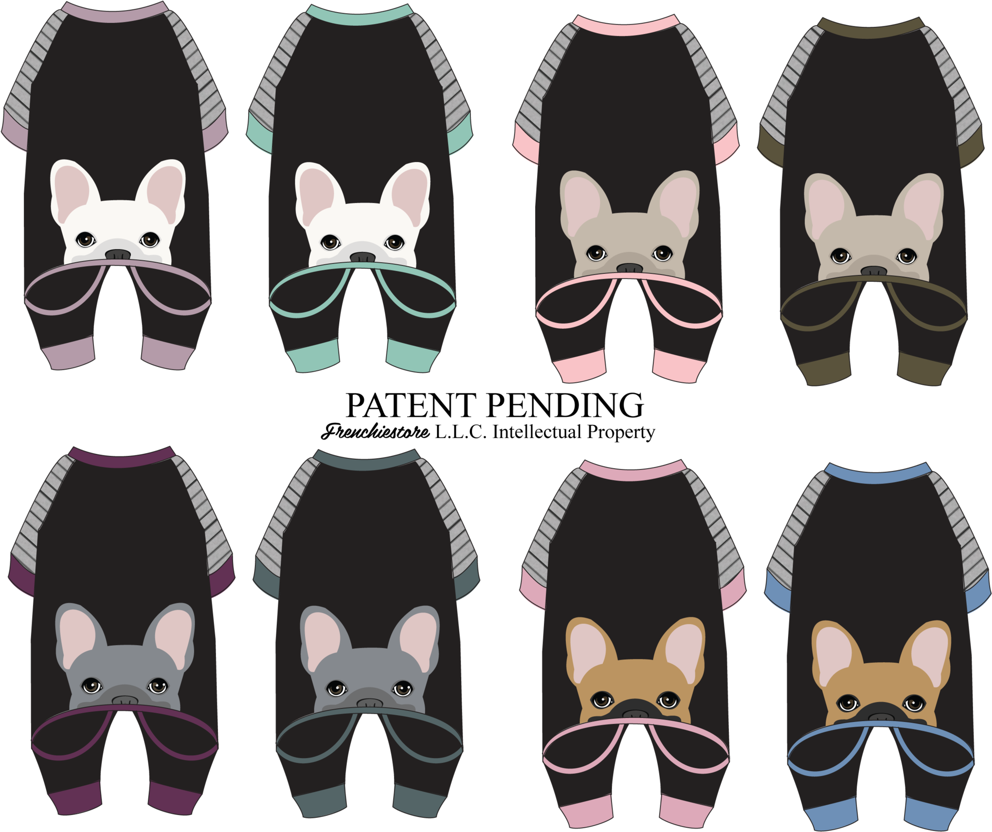 Organic Dog Pajama - Dog (2048x1789), Png Download