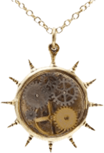 Kinetic Wheel Steampunk Necklace - "kinetic Wheel Steampunk Necklace" (555x555), Png Download